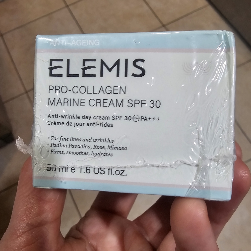 SEALED IN BOX ELEMIS Pro-Collagen Marine Cream SPF 30 - Light Blue